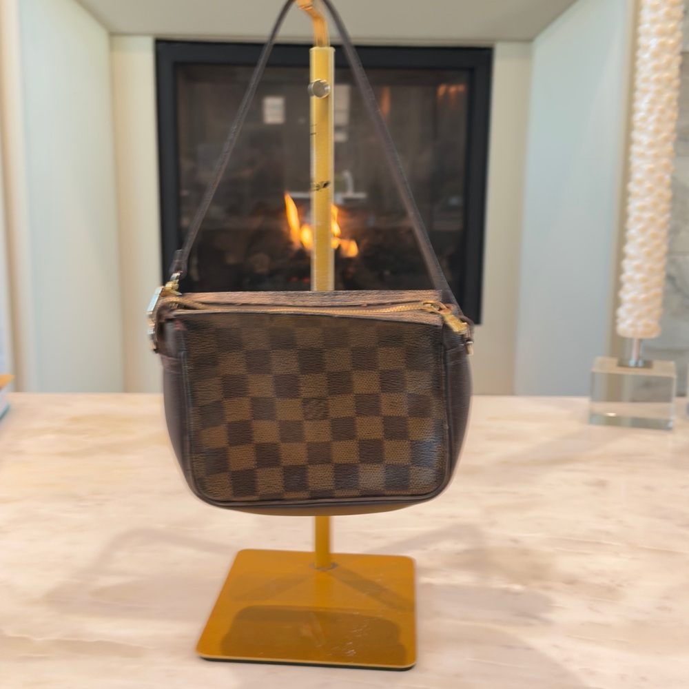 Louis Vuitton Brown Damier Canvas Mini Pochette Shoulder Bag